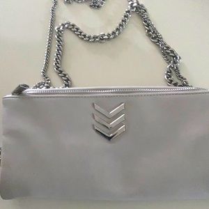 Purse from Express, brand new Cream colored with Silver straps